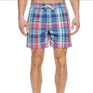 Polo Ralph Lauren plaid swim trunks